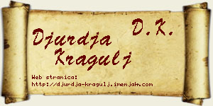 Đurđa Kragulj vizit kartica